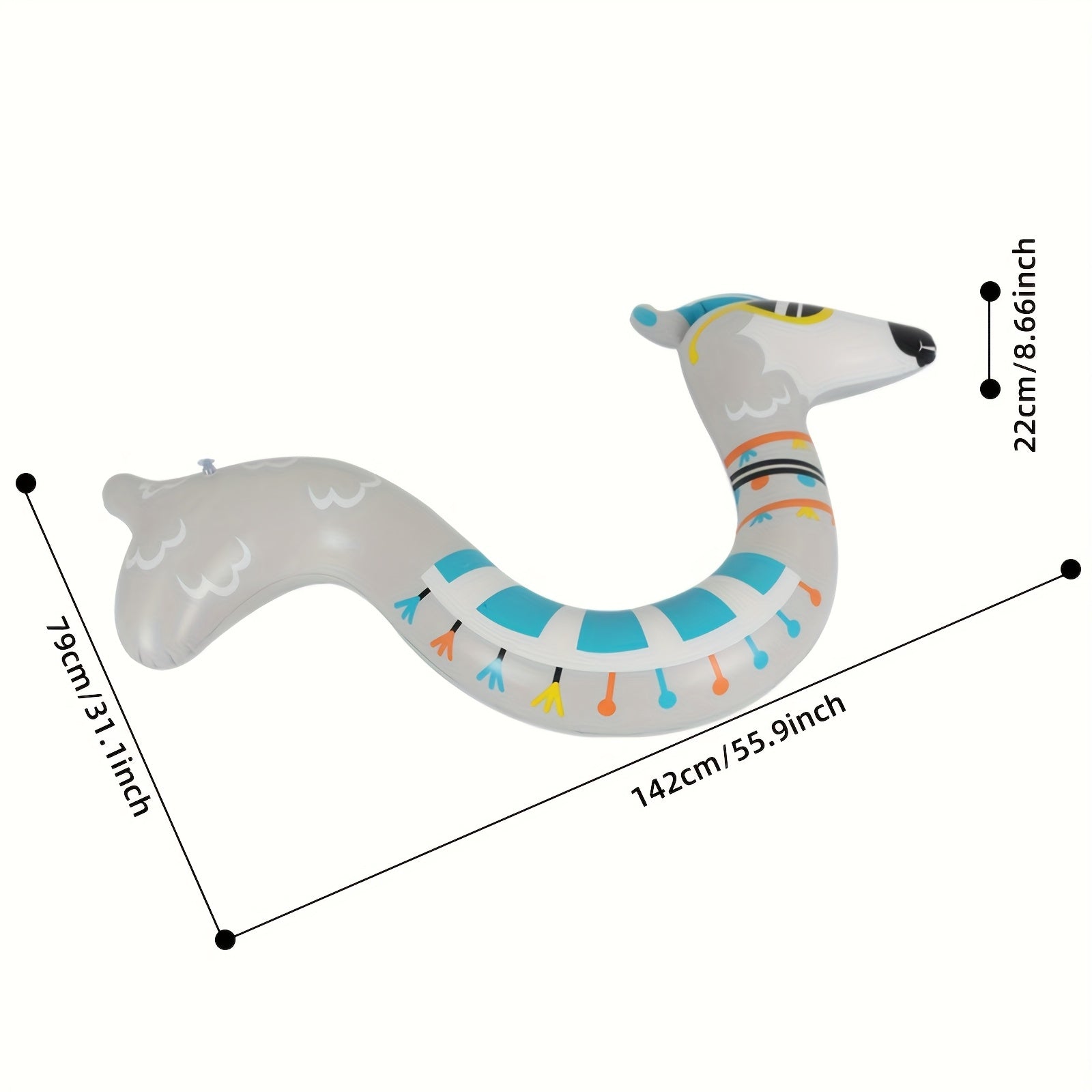 Kids PVC Pool Noodle Floaties with Animal Shaped Flamingo Snake Starfish