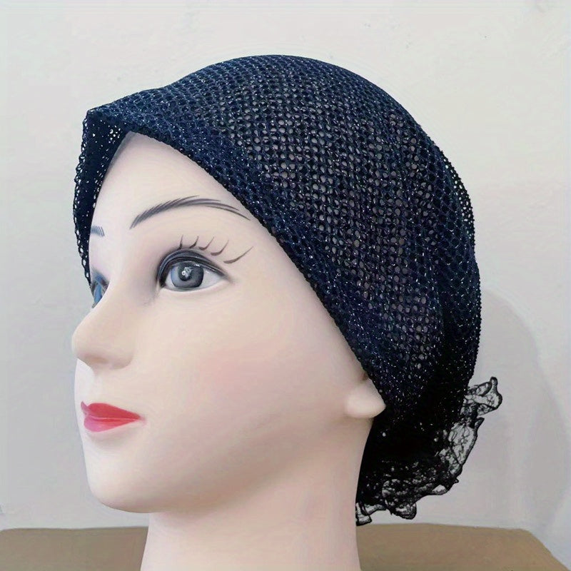 Lace Turban Cap Beanie Ramadan Head Wrap Lightweight Inner Hijab Hats