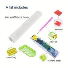 Flower Lion DIY 5D Diamond Painting Set