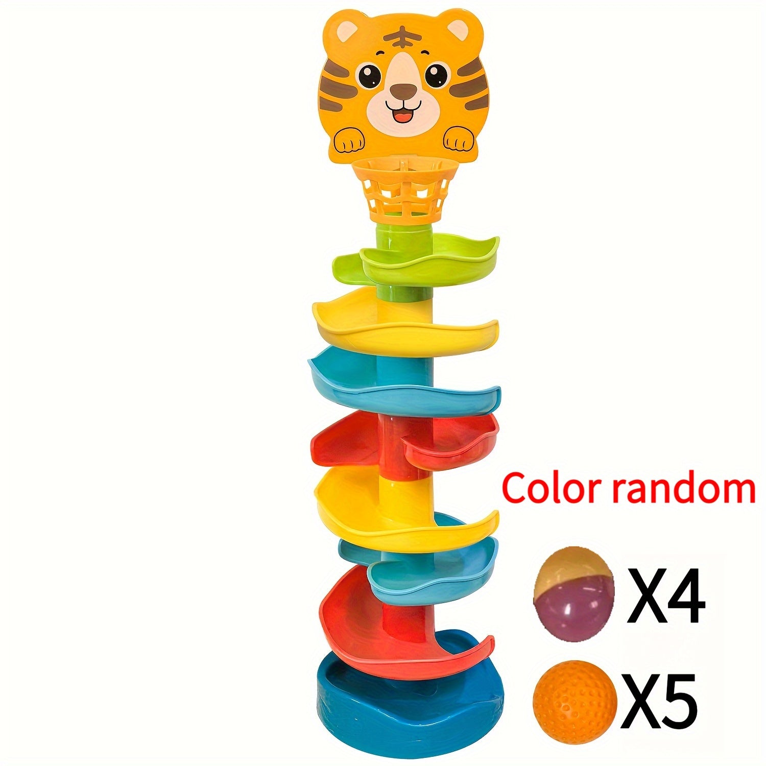Kids Ball Tower Educational Toy with Rolling Balls and Drop Mechanism