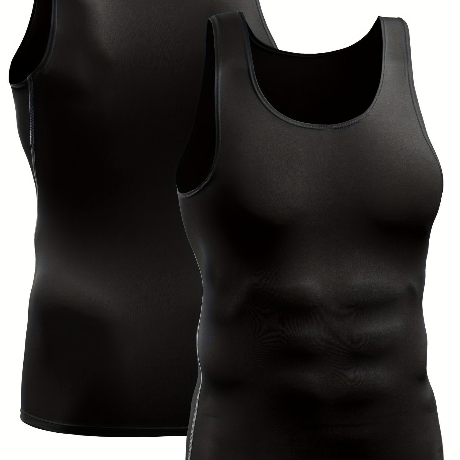 Men's Compression Tank Top Quick Dry High Stretch Sleeveless Shirt M