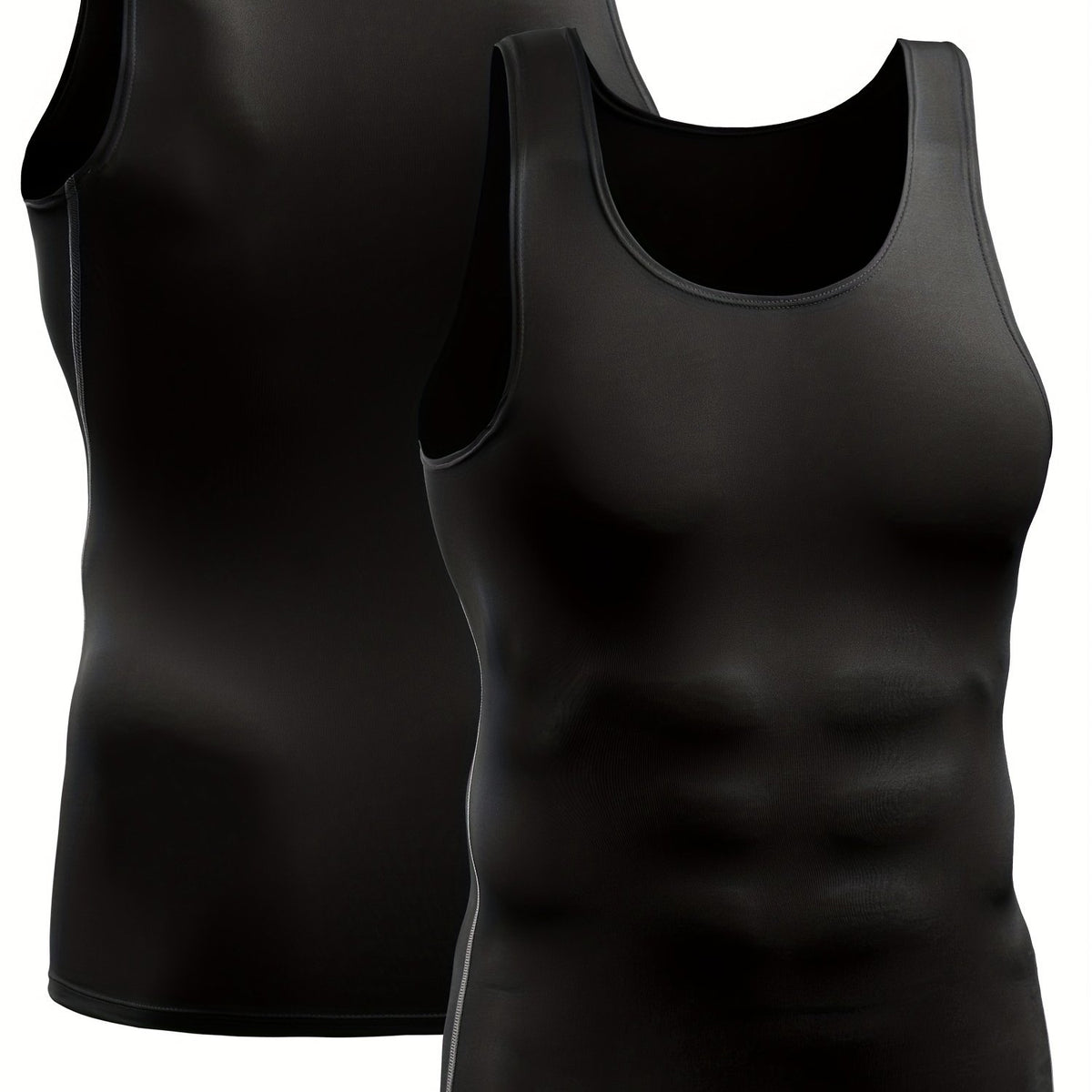 Men's Compression Tank Top Quick Dry High Stretch Sleeveless Shirt M