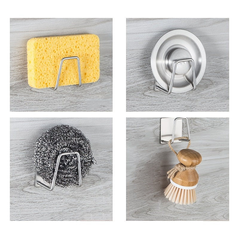 Stylish Wall Mounted Sponge Holder - No Punching Required