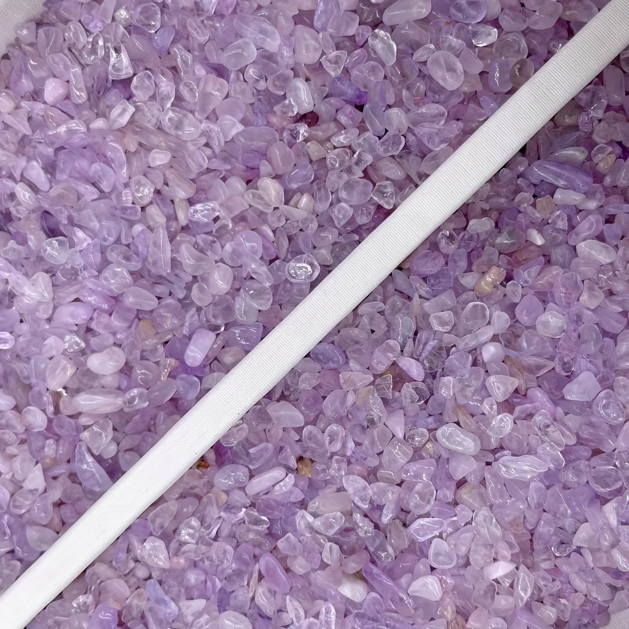 50g Natural Lavender Amethyst Crushed Stones Healing Quartz Crystals