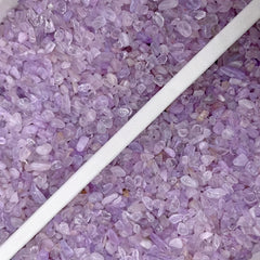 50g Natural Lavender Amethyst Crushed Stones Healing Quartz Crystals