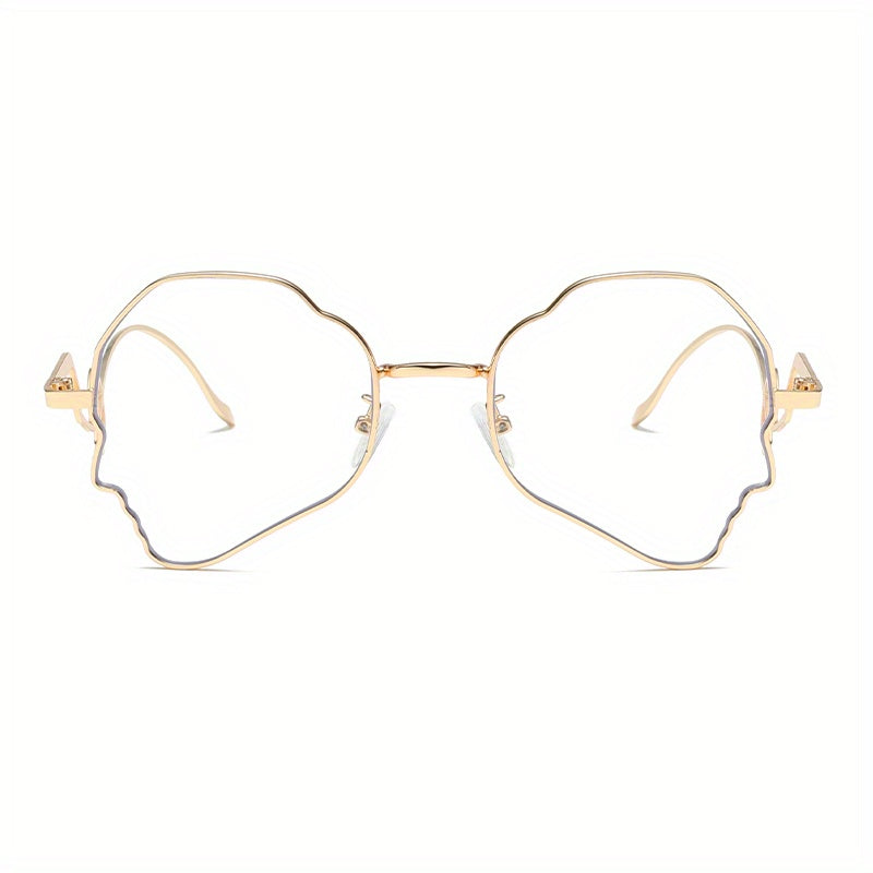 Funny Metal Frame Women Punk Y2K Sunglasses Street Eyewear