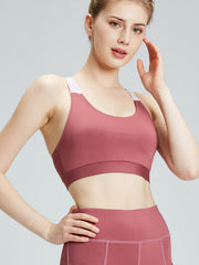 Wireless Racerback Sports Bra Yoga Fitness Bra