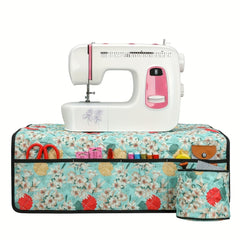 Waterproof Sewing Machine Mat Green with Pockets