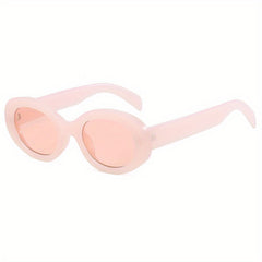 Metal Hinge Oval Frame Kid's Sunglasses UV400