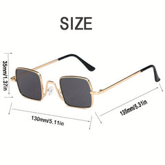 Square Metal Frame Kids Sunglasses for Boys and Girls