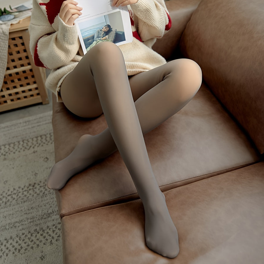3 Pack Solid Slim Tights Opaque High Waist Leggings