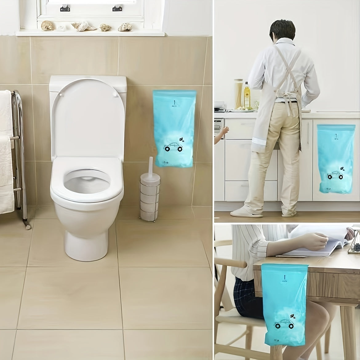 30pcs Car Hanging Vehicle Garbage Bag Disposable Plastic Bag