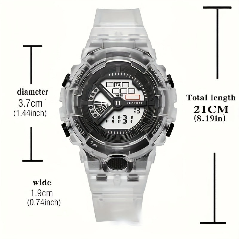 Boys' Functional Sports Watch with Silicone Strap