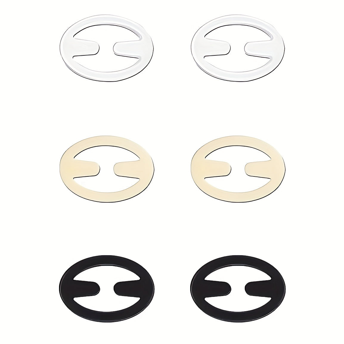 12pcs Invisible Bra Strap Clips Non-slip Buckles for Braless Look