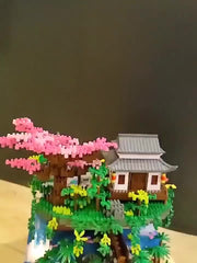 Taohuachi Building Blocks Set Xianta Model Creative Desktop Decoration