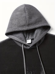 Gradient Print Men's 2pcs Outfit: Hoodie & Sports Trousers