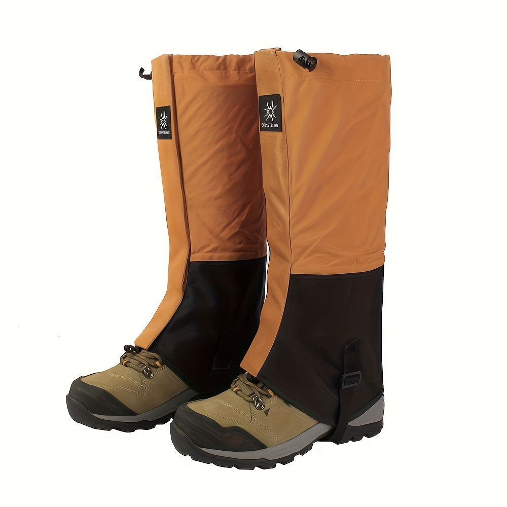 2PCS Waterproof Leg Gaiters for Hiking Walking Camping Climbing