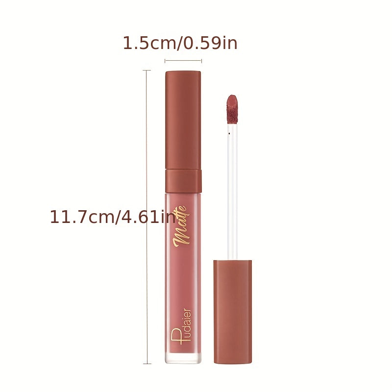 12 Colors Waterproof Matte Lip Colors Smudge Proof Rich Rendering