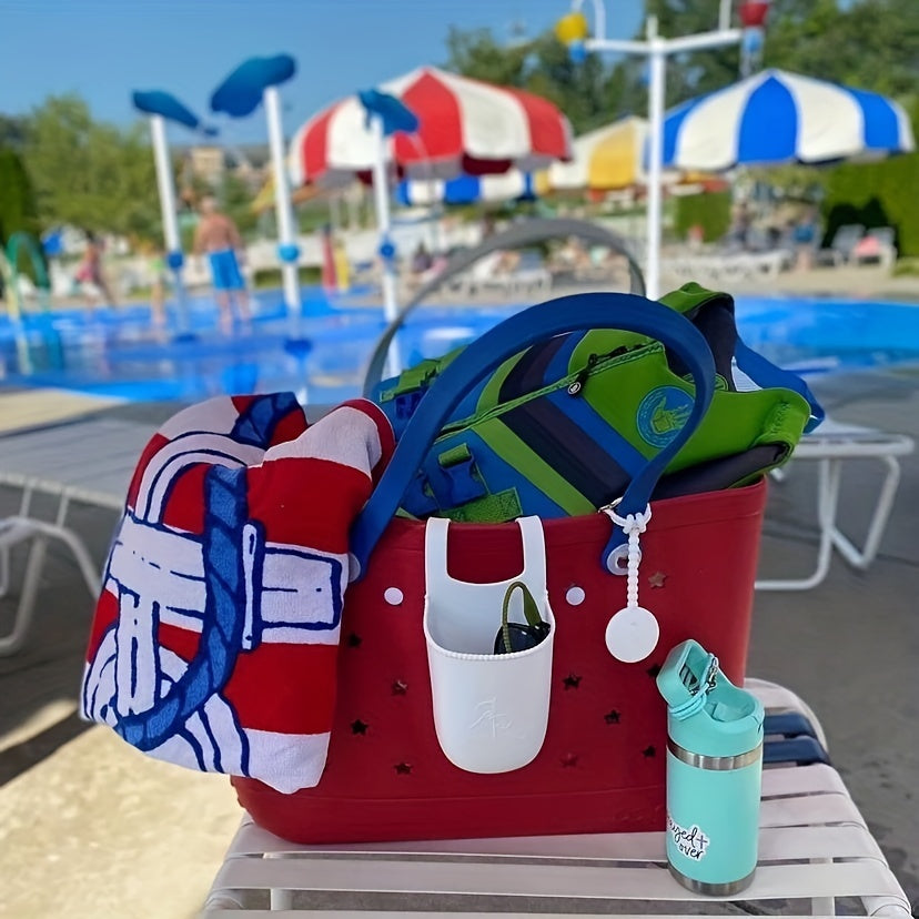 8pcs Beach Bag Strap Buckle Insert Accessories For Rubber Tote Bag