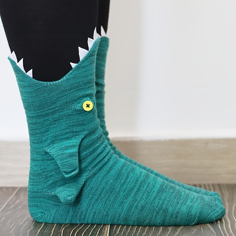 Crocodile Knitted Socks - Winter Home Warm Floor Socks