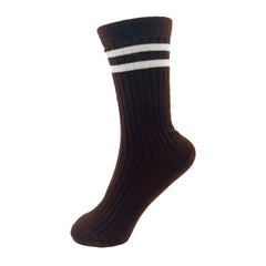 Cozy Striped Mid Tube Socks for Women
