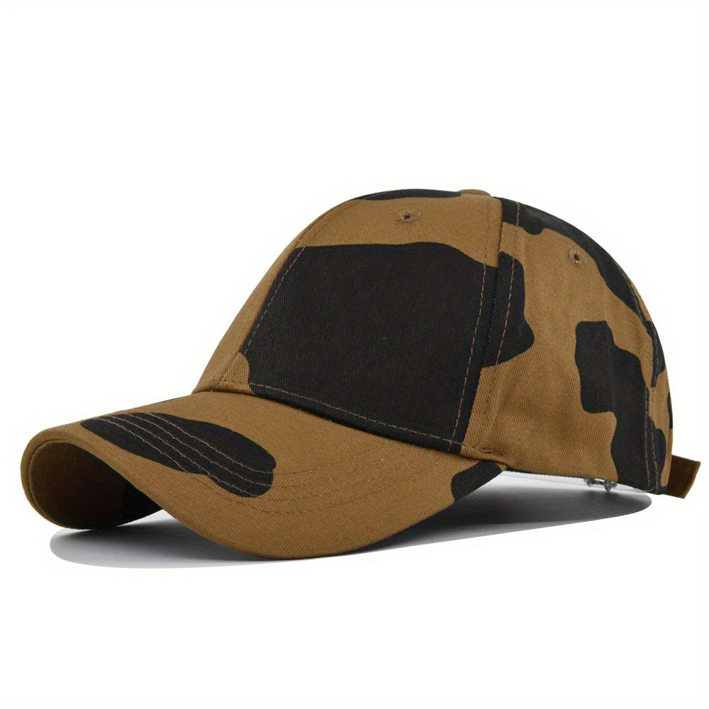 Cow Pattern Baseball Cap Curved Brim Sun Hat Unisex Dad Hats