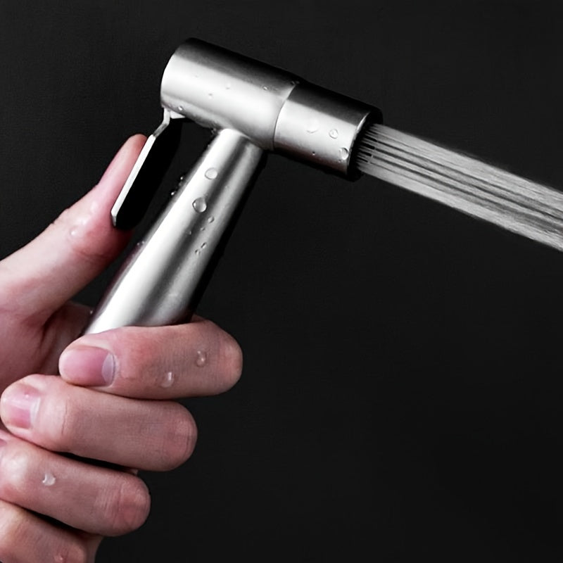 Stainless Steel Toilet Spray Gun Set - Bathroom Cleaning Accessories