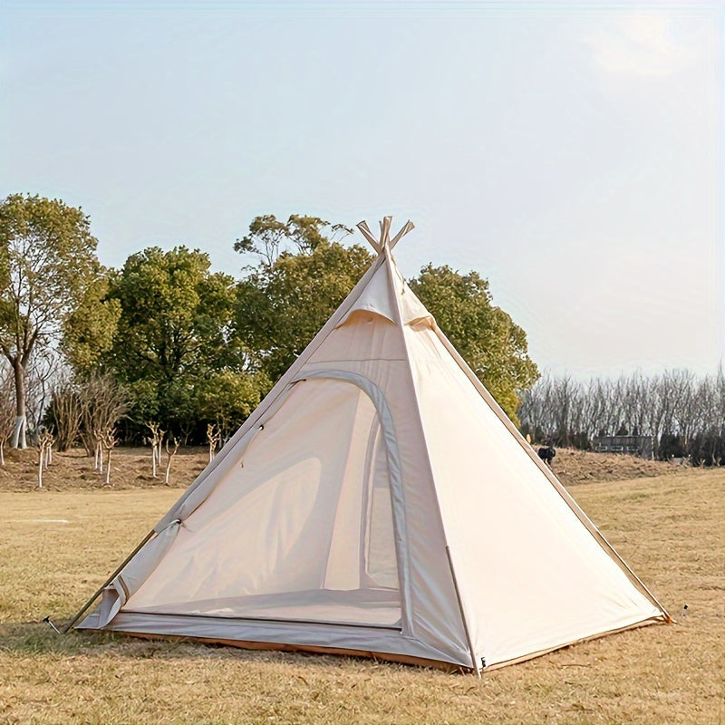 Portable Pyramid Tent for Outdoor Camping, Waterproof, Foldable