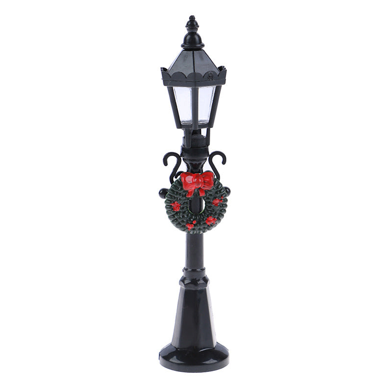 Mini Christmas Street Lamp Dollhouse Decoration