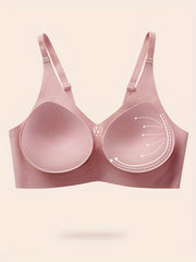 Pinkl Wireless Breathable Full Coverage Bra Solid Hollow Bra