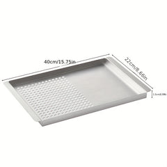 Stainless Steel Non-stick BBQ Plate Portable Outdoor BBQ Accessories