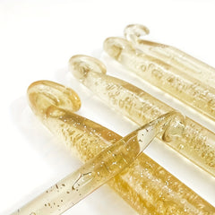 Transparent Crystal Crochet Hook Set for DIY Knitting Sweater