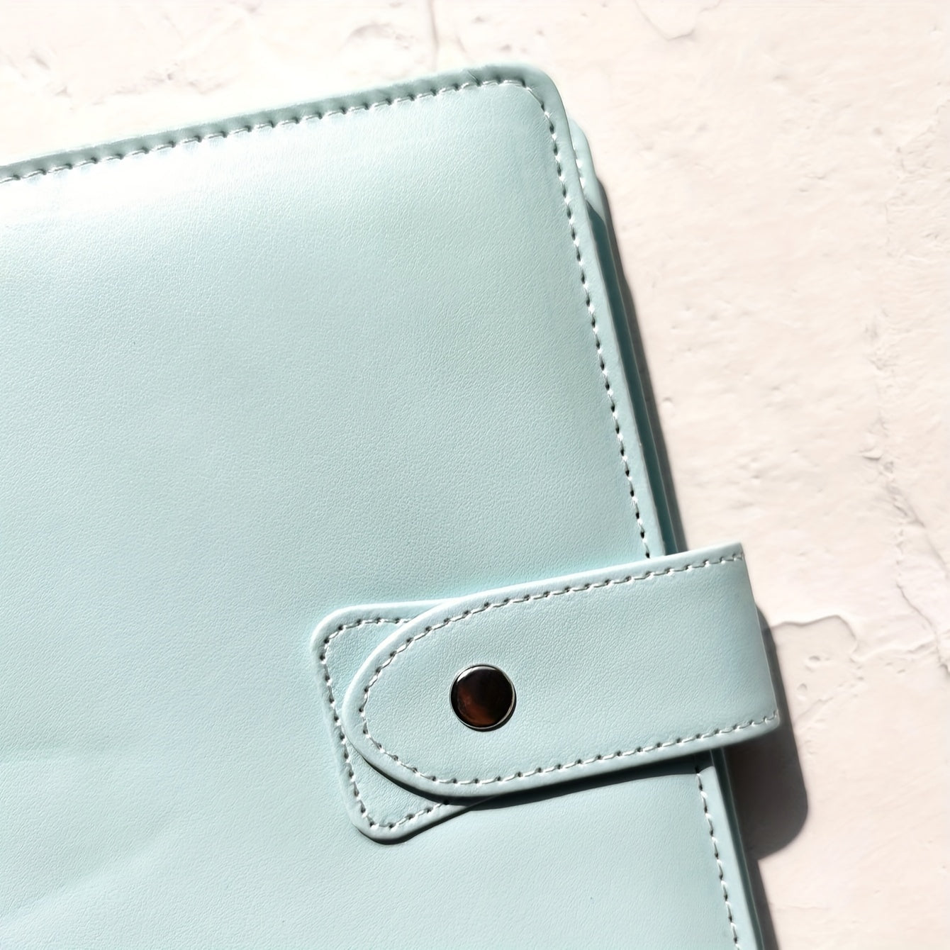 1pc A5 A6 PU Ring Binders Notebook with Paper Leather Binder