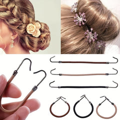 Elastic Ponytail Hair Hooks Skinny Hair Tie Bungee Strap Hair Accessories