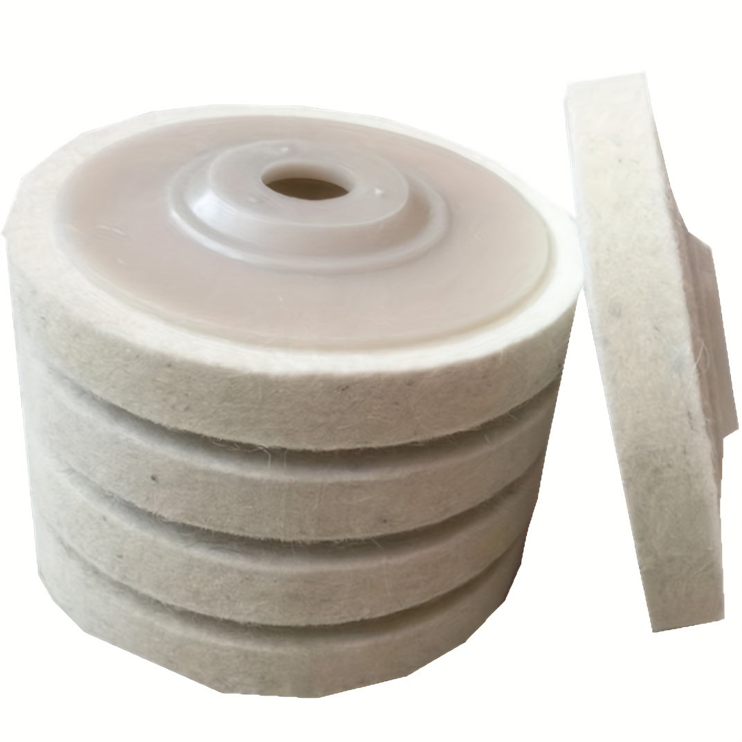 5pcs Wool Felt Polishing Wheel Disc Kit for 100 Angle Grinder