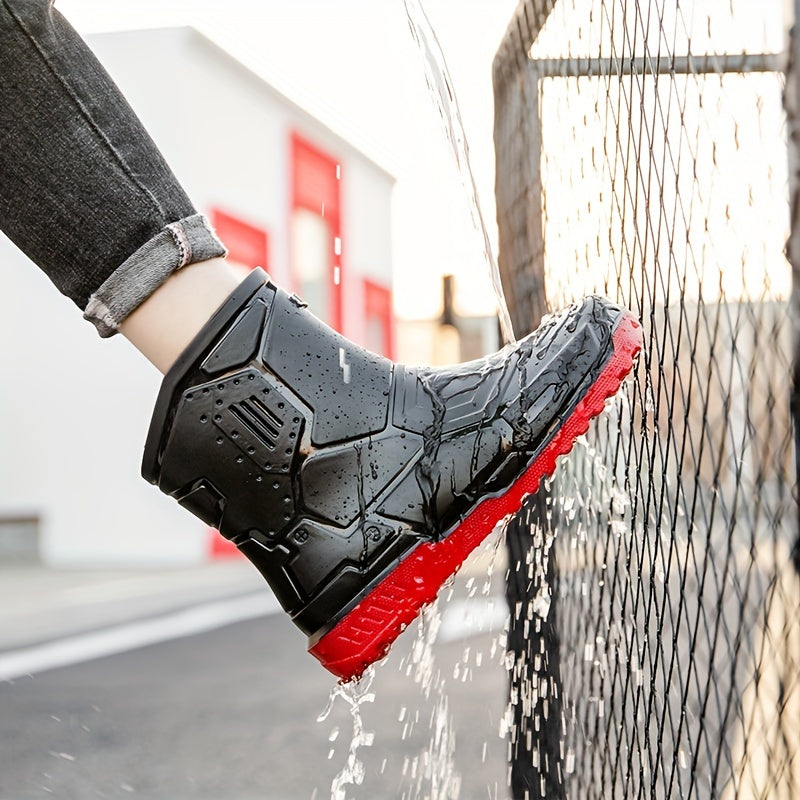Women's Waterproof Rain Boots Anti-skid Slip On Outdoor Shoes