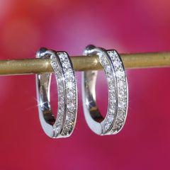 U-Shaped Zirconia Ear Buckle Earring