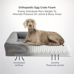 Medium Dog Orthopedic Bed Removable Washable Cover Waterproof Lining