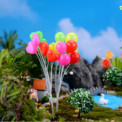 Mini Balloon Fairy Garden Dollhouse Craft Plant Pot Ornament Home Room