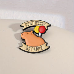 Capybara Balloon Enamel Pins