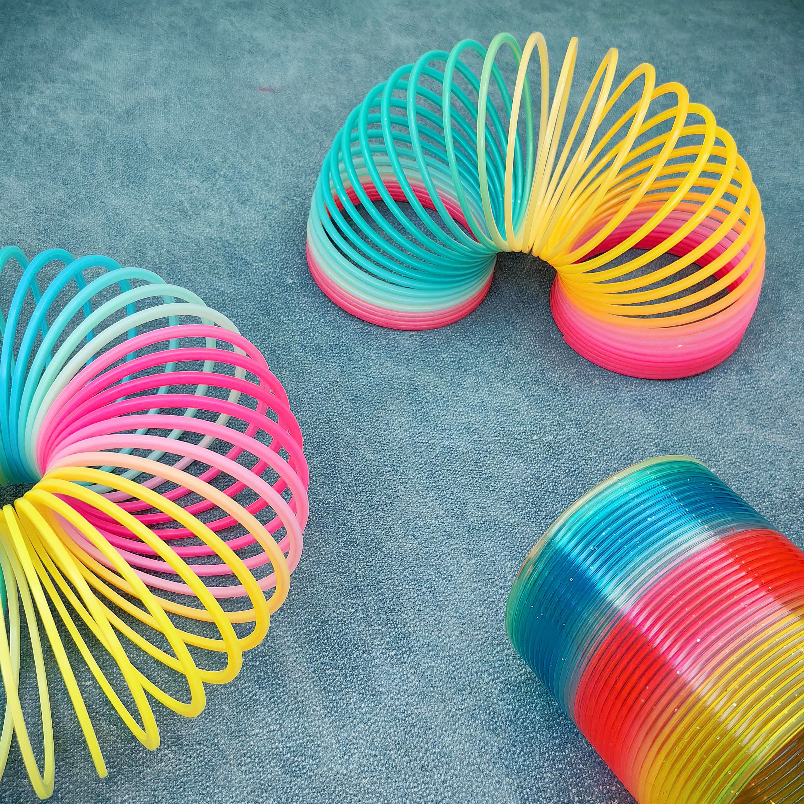 Rainbow Spring Coil Toy 8 3 4 Stretchy Fidget Toy for Kids Adults