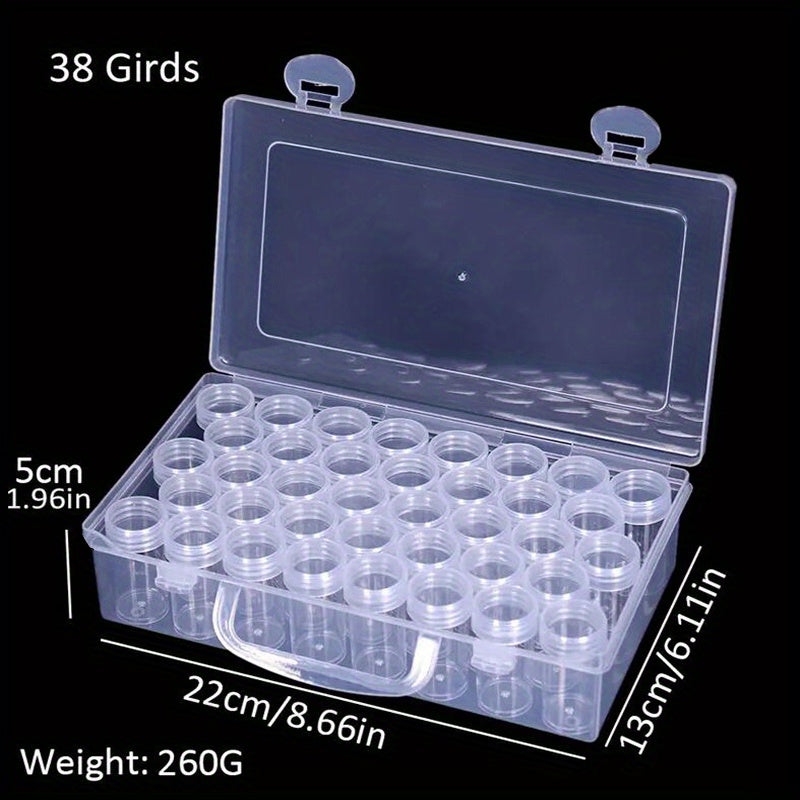 Plastic Storage Box for Beads and Nail Art Accessories