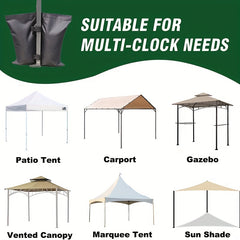 4pcs Tent Fixed Sandbag Outdoor Sunshade Sun Shelter Weight Bags