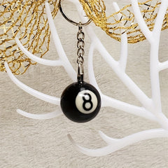 8 Ball Pool Ball Keychain Fun Keyring Men
