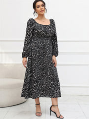  Women's Ditsy Floral Print Maxi Dress