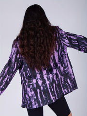 Tie Dye Long Sleeve Blazer