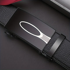 Men's Automatic Buckle Leather Belt