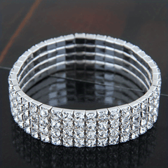 Men's Zircon Anklet Bracelet Dainty Faux Diamond Stretchy Anklet
