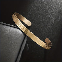 Adjustable Stainless Steel Muslim Bangle for Men