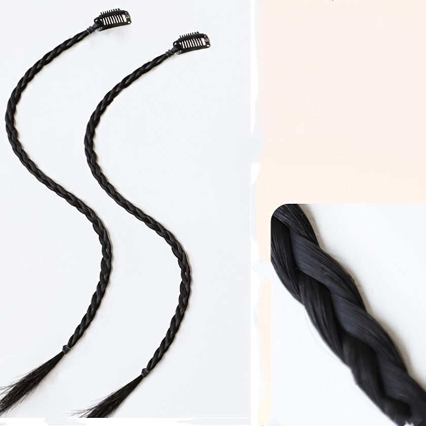 Y2K Hair Clip Braided Ponytail Wig Boxing Dreadlock Wigs Accessories